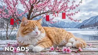 12 часов успокаивающей музыки для кошек 😻 Мечтательные эмбиент-вибрации для глубокого сна
