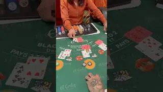 You ever see someone double a blackjack before?