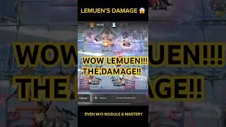Arknights Lemuen ..wow the damage!! No module & mastery yet. Exia & Skalter&rsquo;s buff helped tho MT-8