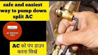 Safe & easy way to pump down split AC|| Avoid blast & Damage||Use of MCB in pump down @ACREPAIRTIPS