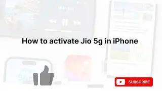 How to Activate Jio 5G on iPhone
