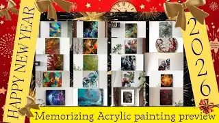 Happy New Year 2026 🎉 | Mesmerizing Acrylic Pour Painting | Satisfying Fluid Art Preview