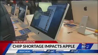 Apple says global chip shortage will impact product production