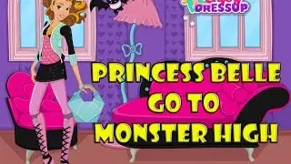 Disney Princesses Go To Monster High - Princess Belle : Monster High Games / Makeover