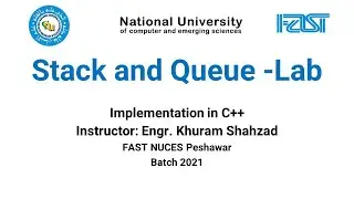 Data Structure Lab 6: Stack and Queue Concepts | Implementation in C++ using Array and LinkedList