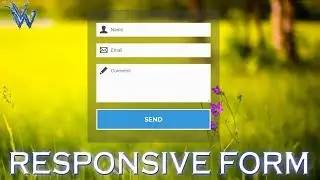 Flat responsive login form css - cool css designs - website layout design tutorial