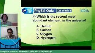 SHS-Physical Science  - Monday Q3 Week 1 #ETUlayLevelUp
