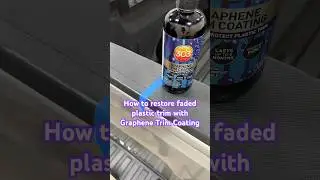 Graphene Trim Coating 🚗 Renew and protect faded plastic trim #detailing