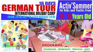 GERMAN TOUR 2018 - INTERNATIONAL YOUTH CAMP