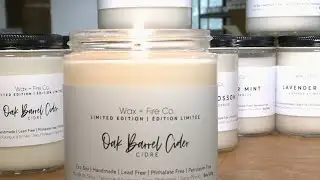 Locally made, clean burning soy candles