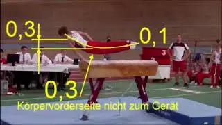 Kunstturnen - MAG - Jugend 3 Pauschenpferd - &Uuml;bungsvideo mit Bewertungsinfo