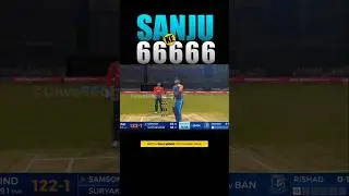 😯🤩Sanju Samson 5 6's in Real Cricket 24 | Sanju Samson 5 Sixes in real cricket 24 rc24 #shorts