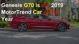 Genesis G70 is the 2019 MotorTrend Car of the Year