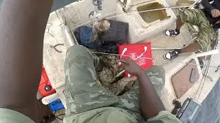 Guided Trolling Bass Fishing Trip for my cousin.