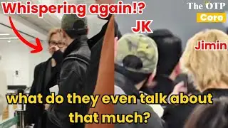 “Why is Jungkook always next to Jimin?” So Close at the Airport… #Jikook #Jimin #Jungkook #BTS 