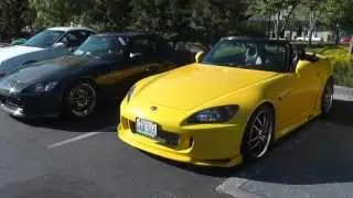 Yellow and Black Honda S2000
