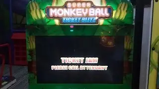 Arcade Game Glitches and Errors #6: Super Monkey Ball Ticket Blitz Ticket Jam Error