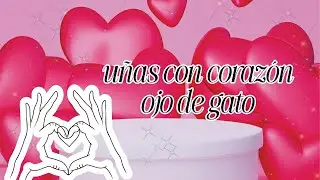 Diseño ojo de gato con corazones