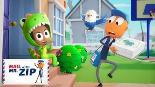 Dinosaur Delivery Song! 🦖 | Mail with Mr.ZIP Mailman Music Videos | Fun Videos for Kids & Families