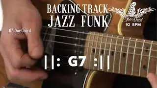 Backing Track Jazz Funk  in G7 One Chord