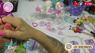 Rosas con cortadores en Porcelana Fria o Porcelanicron / Live