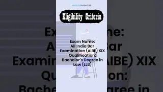 AIBE XIX (19) 2024 Notification is Here! #AIBE19 #govtjobalert #naukriaspirant #Naukrinetwork