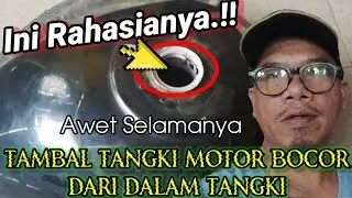 Cara Epoxy Tangki Motor | Cara Menambal Tangki Motor yang bocor dari dalam Tangki Awett Boss.!!