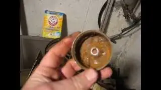 Fuel tank rust removal using electrolysis.