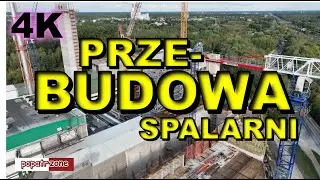 4K Przebudowa spalarni śmieci ZUSOK Warszawa #4k #drone #warsaw #construction #garbage