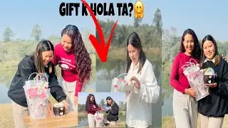 Best friend birthday 🎂 celebration 🫢 gift  k hola ta?🫢@Sangitachamling2001 