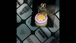 Classic 90th Black, Gold & Silver Birthday