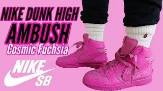 NIKE DUNK HIGH X AMBUSH COSMIC FUCHSIA ! GOT EM EARLY REVIEW + ON FEET