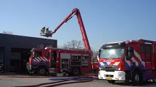 Middel brand in bedrijfspand - Industrieweg Appelscha