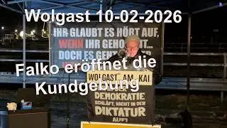 Wolgast - Falko - Er&ouml;ffnung der Kundgebung 10-02-2026