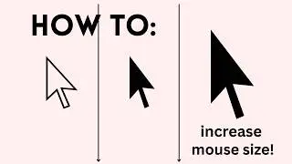 How to change your mouse pointer and color