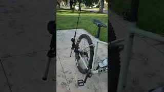 Genius Bike Hack for Anglers. Rod Carrier.