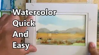 How To Paint A Watercolor Landscape, Watercolor Painting For Beginners, Watercolor Quick And Easy