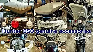 All new Royal Enfield Hunter 350, all genuine company accessory with fresh pricing #viral #trending