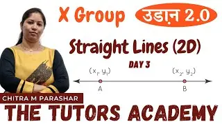 Straight Lines | #3 | Maths For Airforce X Group Playlist | Chitra M. Parashar | The Tutors Academy