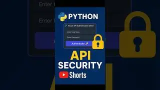 🔐 API Security GUI &ndash; Python FastAPI + JWT Auth (CustomTkinter App) #shortsfeed #shorts #python