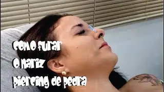 Como furar o nariz piercing de pedrinha