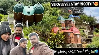 Hut House Stay in Ooty😍 | Hut Resort Tour | Ooty சுற்றி பார்கலாம் வாங்க‌!! Our Ooty diaries Part -1