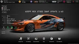 [Gran Turismo 7] Subaru BRZ Drift'17 GT500 NSX swap 600pp tune