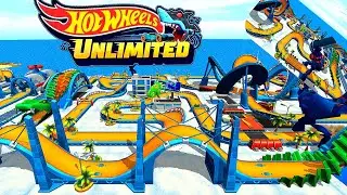Hot Wheels Unlimited speed stunts race jump in my track 