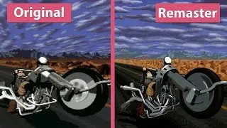 4K Full Throttle &ndash; Original DOS (1995) vs. Remastered (2017) Graphics Comparison