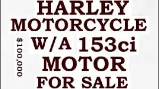 A Harley Motorcycle With A 153ci For Sale | Asking Price is $100,000 | Want To Go To Sturgis??