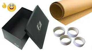 Best idea to reuse waste shoe box and tape rolls | Best out of waste