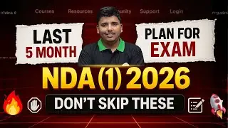 NDA (1) 2026 &ndash; 5 Month Master Plan 🚀 | 150+ MATHS Strategy | Toppers Real Roadmap Revealed 😱