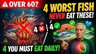 Over 60? 4 WORST Fish You Should NEVER Eat (And 4 You MUST Eat Daily!)