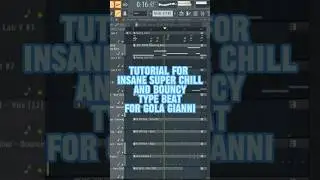Tutorial for chilly vibe and bouncy beat for Gola Gianni ☄️#golagiannitypebeat #shorts  #producer